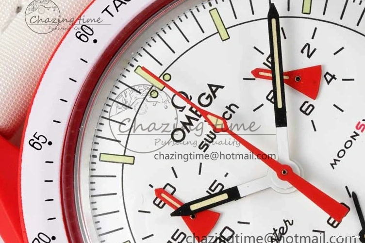 0103 Speedmaster Misson To Mars 1:1 Best Edition White Dial On Nylon Strap Quartz GoAnywhere 7862